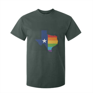 LGBTQ Texas State Flag T Shirt For Kid TS10 Dark Forest Green Print Your Wear