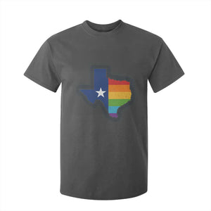 LGBTQ Texas State Flag T Shirt For Kid TS10 Dark Heather Print Your Wear