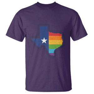 LGBTQ Texas State Flag T Shirt TS10 Purple Print Your Wear