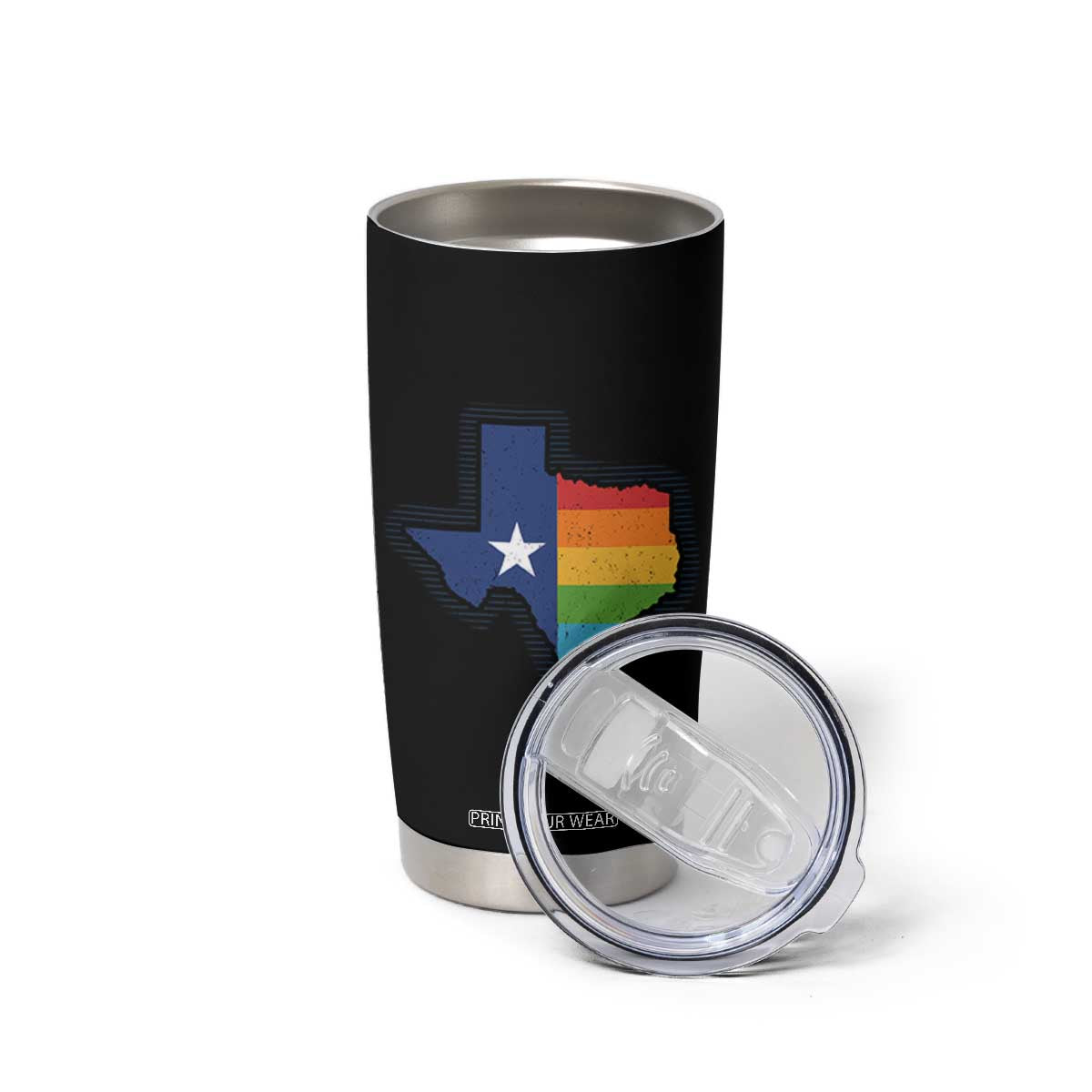 LGBTQ Texas State Flag Tumbler Cup TS10 Print Your Wear