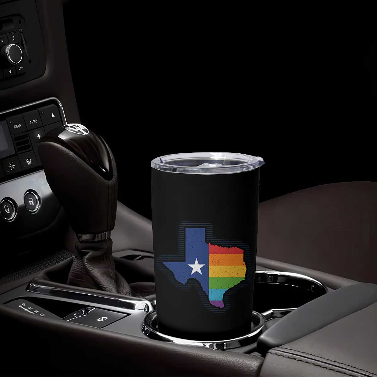 LGBTQ Texas State Flag Tumbler Cup TS10 Print Your Wear