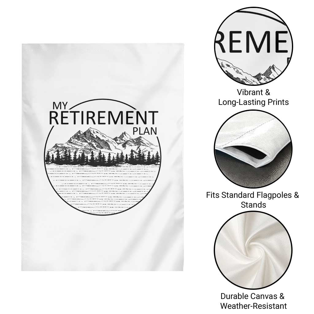 My Retirement Plan Lake Life Garden Flag Retired To The Lake Cool Outdoor Camping TS10 Print Your Wear