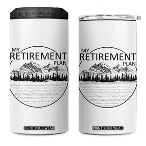 My Retirement Plan Lake Life 4 in 1 Can Cooler Tumbler Retired To The Lake Cool Outdoor Camping TS10 One Size: 16 oz White Print Your Wear