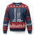 Retired Police Lieutenant Ugly Christmas Sweater Retirement Thin Blue Line American Flags TS10 Navy Red Print Your Wear