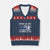 Police K9 V-Neck Knit Sweater Vest Support The Paws That Enforce The Laws US Flag TS10 Navy Red Print Your Wear
