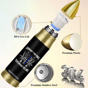 Police K9 Bullet Tumbler Support The Paws That Enforce The Laws American Flag TS10 Print Your Wear