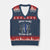 Police K9 V-Neck Knit Sweater Vest Support The Paws That Enforce The Laws American Flag TS10 Navy Red Print Your Wear