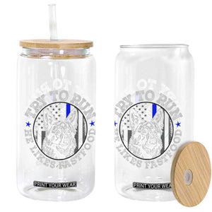 Funny Police K9 Glass Can Try To Run He Like Fast Food TS10 Print Your Wear