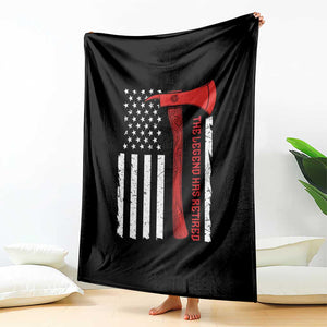 The Legend Has Retired Firefighter Throw Blanket Vintage Retirement Gifts Fireman American Flag TS10 Print Your Wear