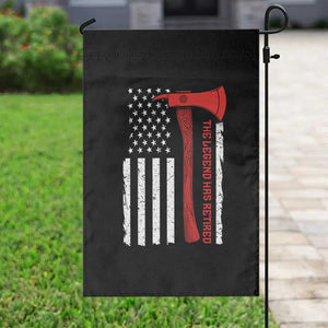 The Legend Has Retired Firefighter Garden Flag Vintage Retirement Gifts Fireman American Flag TS10 Print Your Wear