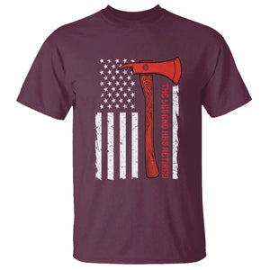 The Legend Has Retired Firefighter T Shirt Vintage Retirement Gifts Fireman American Flag TS10 Maroon Print Your Wear
