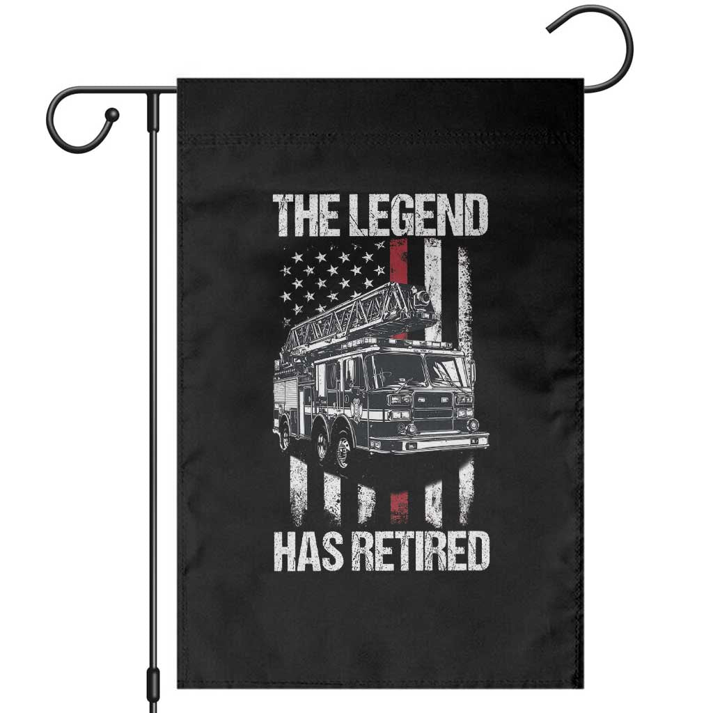 Retired Firefighter Garden Flag American Flag Vintage Fireman Retirement Gifts TS10 Black Print Your Wear