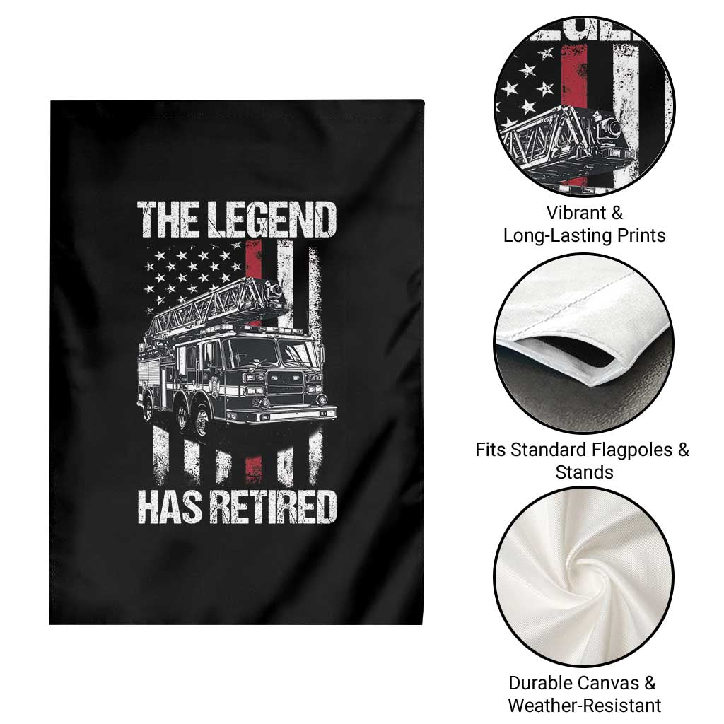 Retired Firefighter Garden Flag American Flag Vintage Fireman Retirement Gifts TS10 Print Your Wear