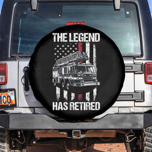 Retired Firefighter Spare Tire Cover American Flag Vintage Fireman Retirement Gifts TS10 No hole Black Print Your Wear