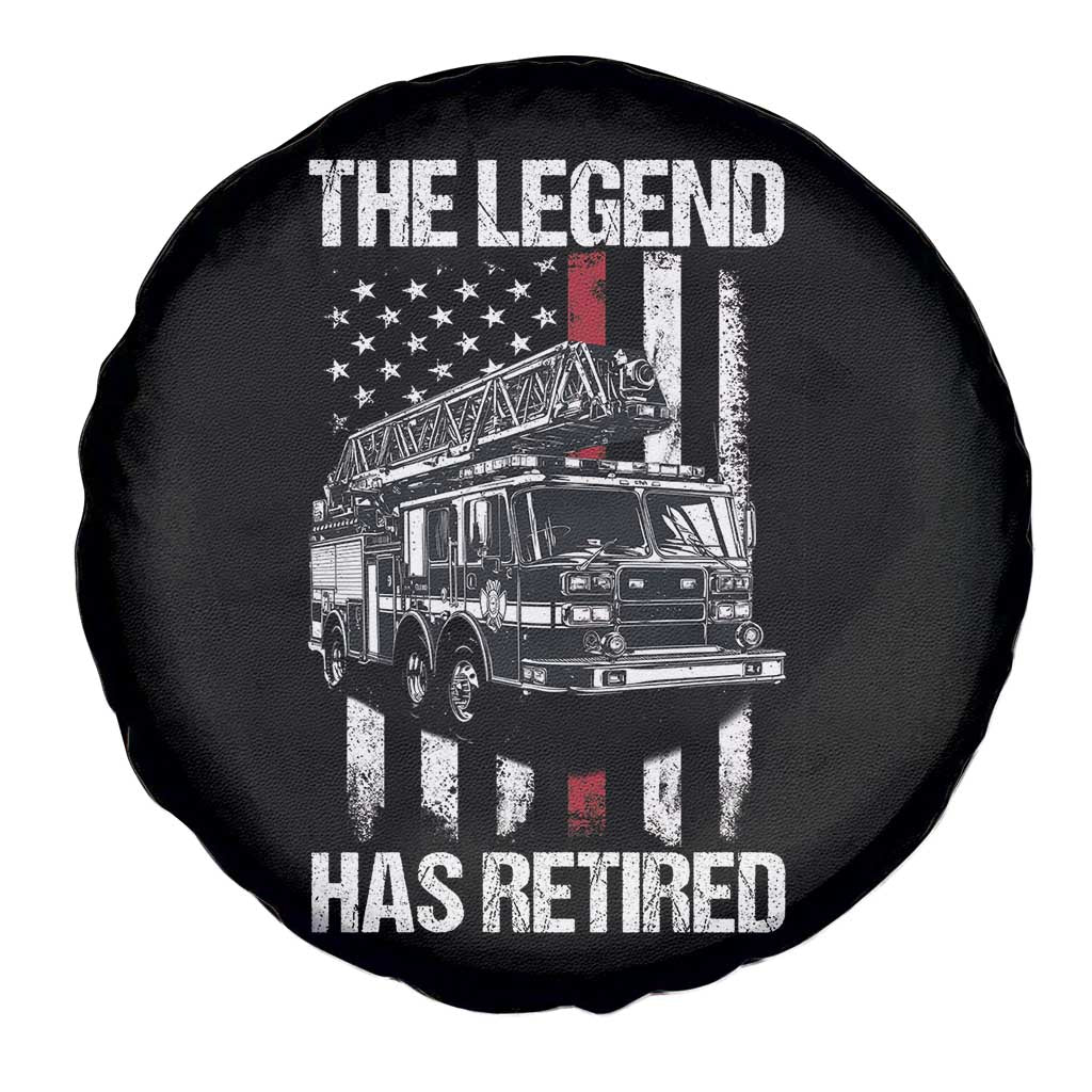 Retired Firefighter Spare Tire Cover American Flag Vintage Fireman Retirement Gifts TS10 Print Your Wear