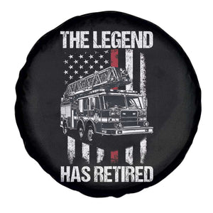 Retired Firefighter Spare Tire Cover American Flag Vintage Fireman Retirement Gifts TS10 Print Your Wear