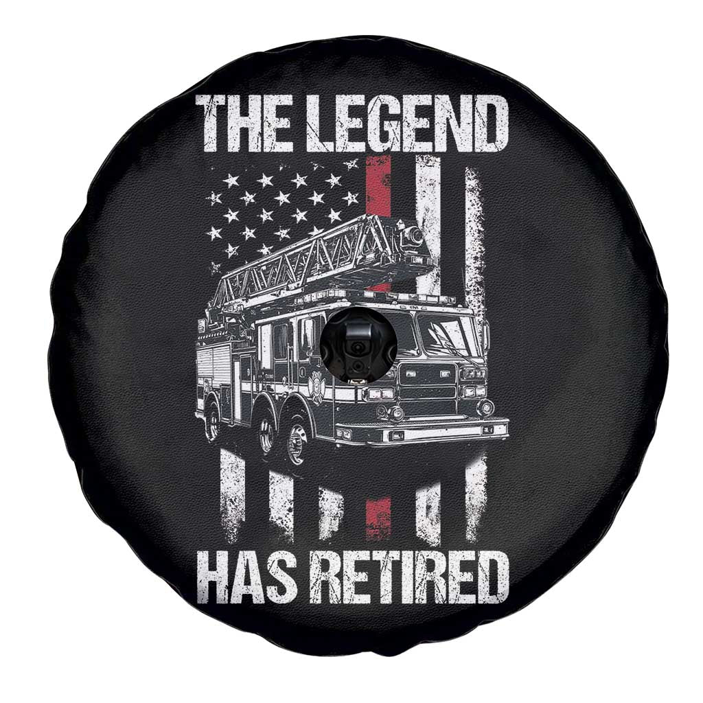 Retired Firefighter Spare Tire Cover American Flag Vintage Fireman Retirement Gifts TS10 Print Your Wear