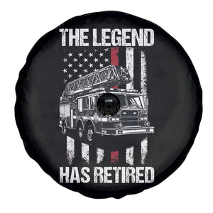 Retired Firefighter Spare Tire Cover American Flag Vintage Fireman Retirement Gifts TS10 Print Your Wear
