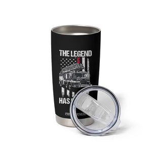 Retired Firefighter Tumbler Cup American Flag Vintage Fireman Retirement Gifts TS10 Print Your Wear