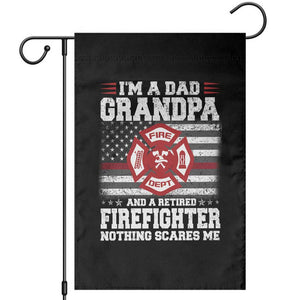 Retired Firefighter Grandpa Garden Flag Retro American Flag TS10 Black Print Your Wear