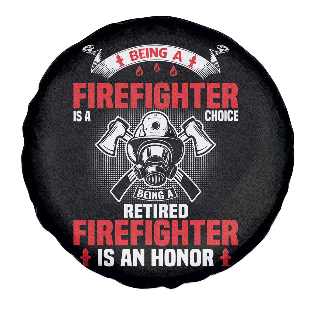 Retired Firefighter Spare Tire Cover Is An Honor Funny Retirement Gifts TS10 Print Your Wear