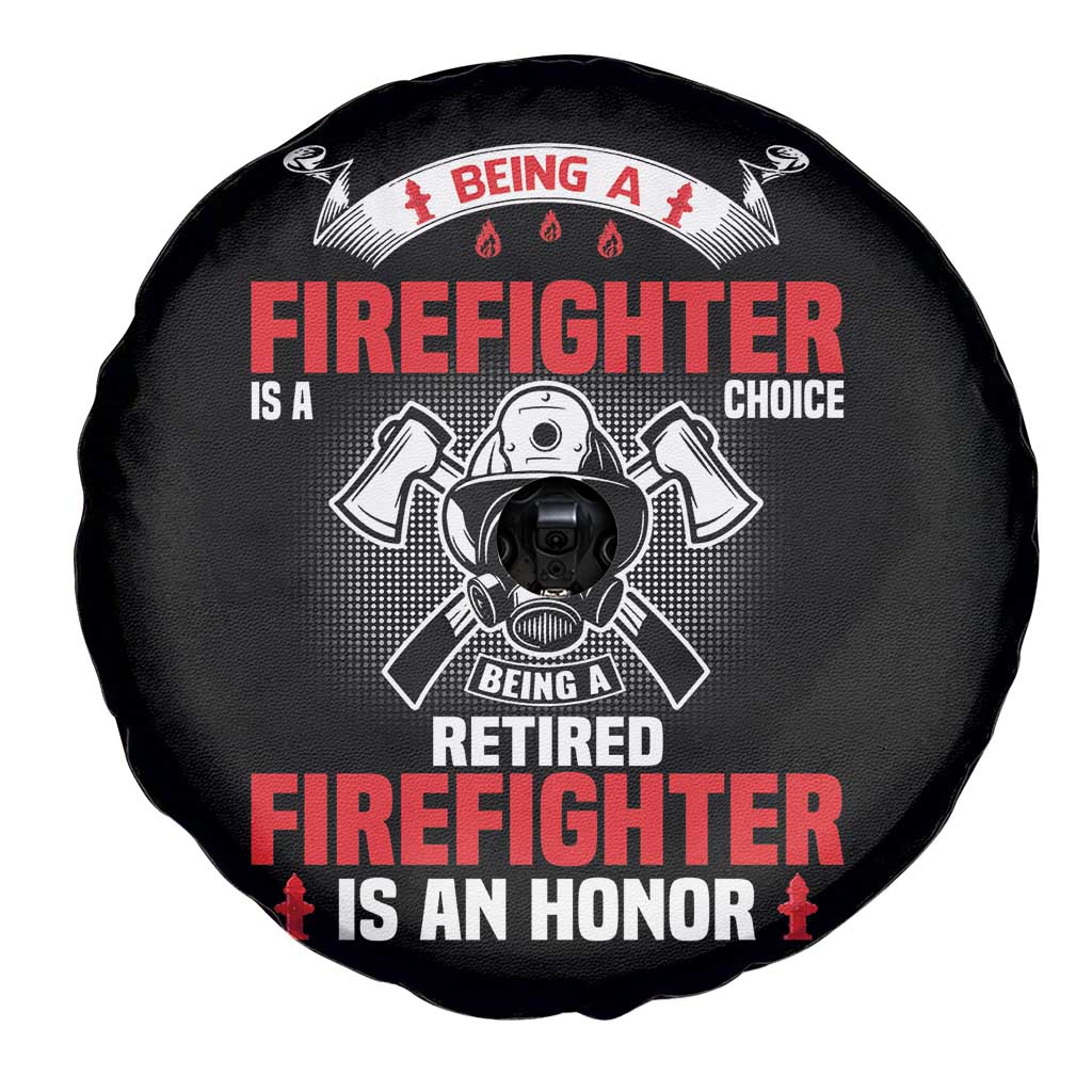 Retired Firefighter Spare Tire Cover Is An Honor Funny Retirement Gifts TS10 Print Your Wear