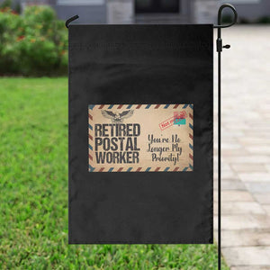 Retired Postal Worker Garden Flag No Longer My Priority Retirement Gifts TS10 Print Your Wear