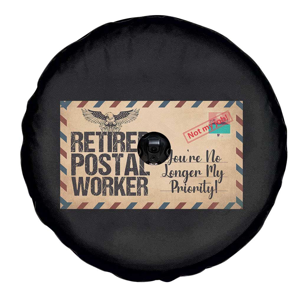 Retired Postal Worker Spare Tire Cover No Longer My Priority Retirement Gifts TS10 Print Your Wear