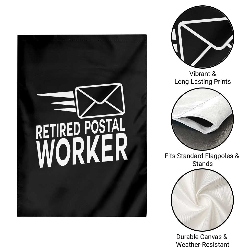 Retired Postal Worker Garden Flag Mailman Postman Retirement Gifts TS10 Print Your Wear