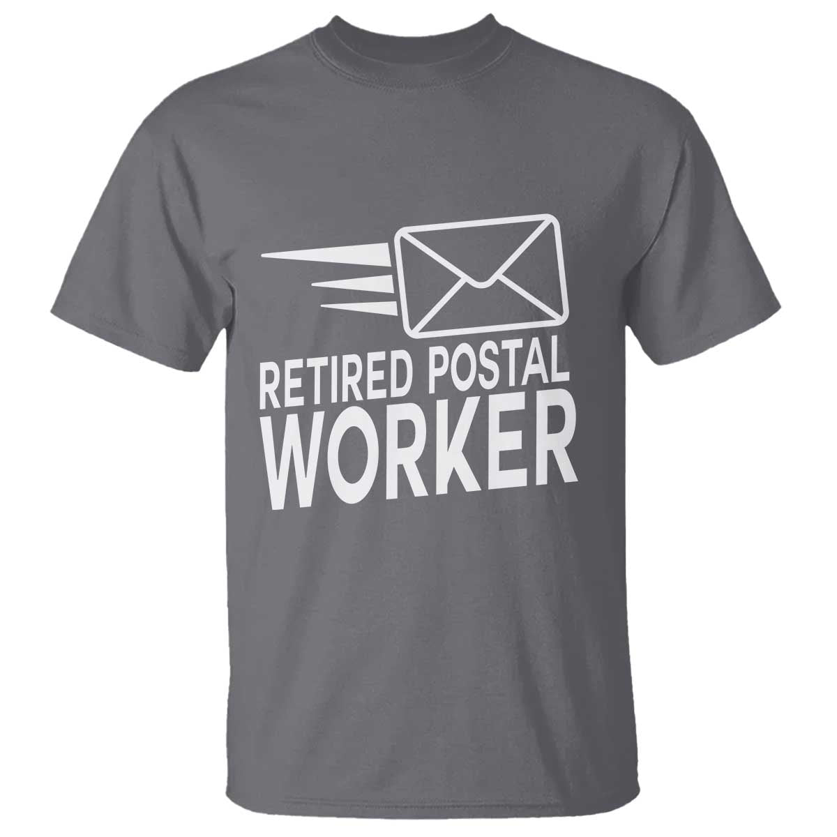 Retired Postal Worker T Shirt Mailman Postman Retirement Gifts TS10 Charcoal Print Your Wear