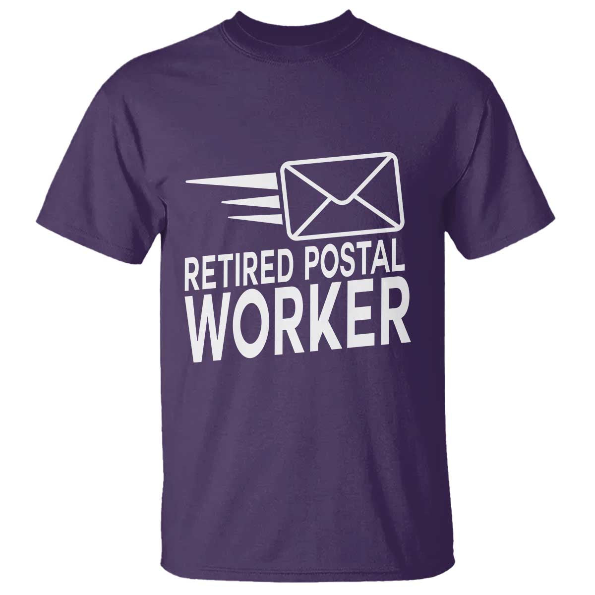 Retired Postal Worker T Shirt Mailman Postman Retirement Gifts TS10 Purple Print Your Wear