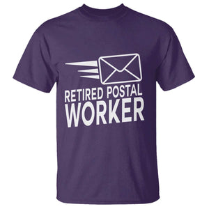 Retired Postal Worker T Shirt Mailman Postman Retirement Gifts TS10 Purple Print Your Wear