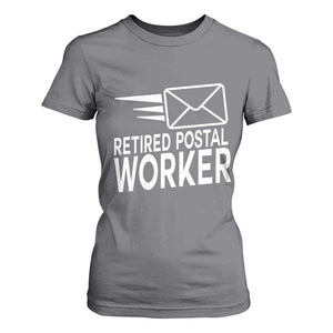 Retired Postal Worker T Shirt For Women Mailman Postman Retirement Gifts TS10 Charcoal Print Your Wear
