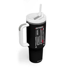 Retired Postal Worker 2026 Tumbler With Handle Retro US Flag Mailman Postman Retirement Gifts TS10 Print Your Wear