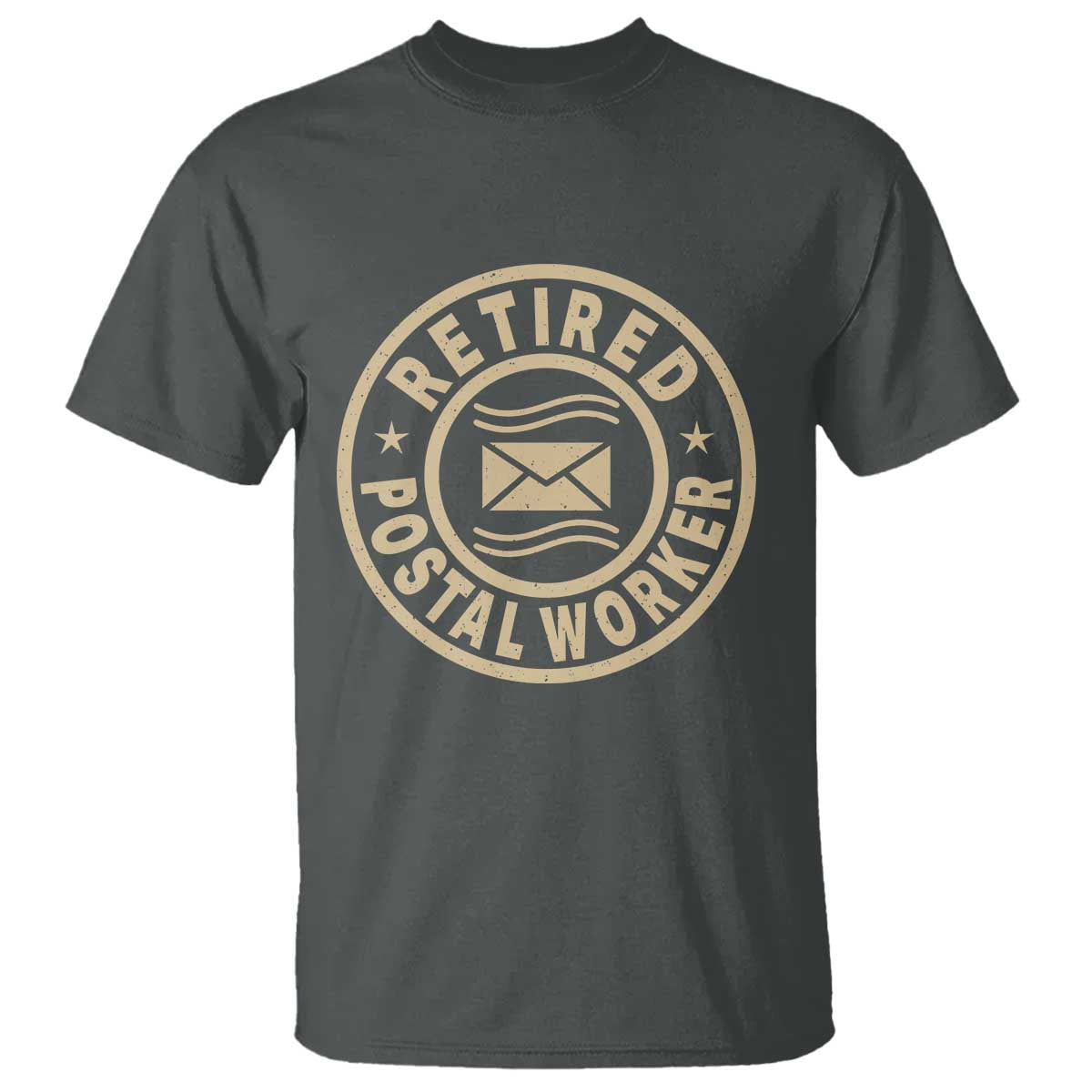 Retired Postal Worker T Shirt Mailman Postman Vintage Retirement Gifts TS10 Dark Heather Print Your Wear