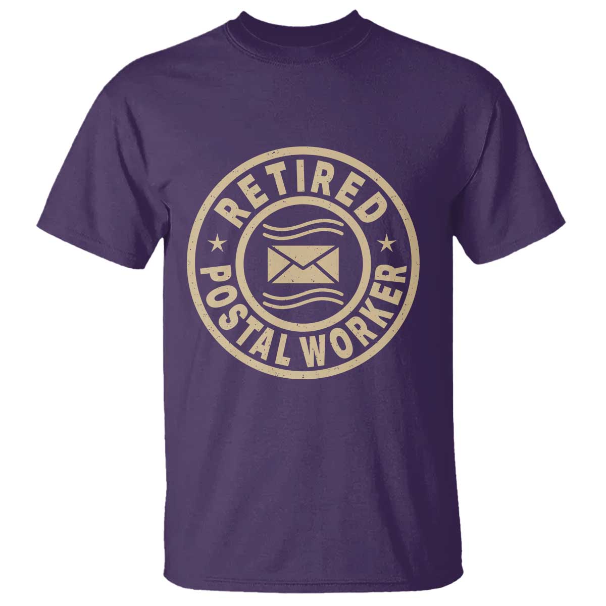 Retired Postal Worker T Shirt Mailman Postman Vintage Retirement Gifts TS10 Purple Print Your Wear