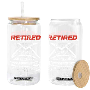 Mens Postal Worker Retirement Glass Can Retired Under New Management Funny Dad Humor TS10 Print Your Wear