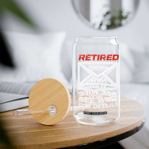 Mens Postal Worker Retirement Glass Can Retired Under New Management Funny Dad Humor TS10 Print Your Wear