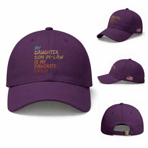 My Son In Law Is My Favorite Child Baseball Cap Replaced Daughter Funny Family Humor Retro