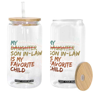 My Son In Law Is My Favorite Child Glass Can Replaced Daughter Funny Family Humor Retro