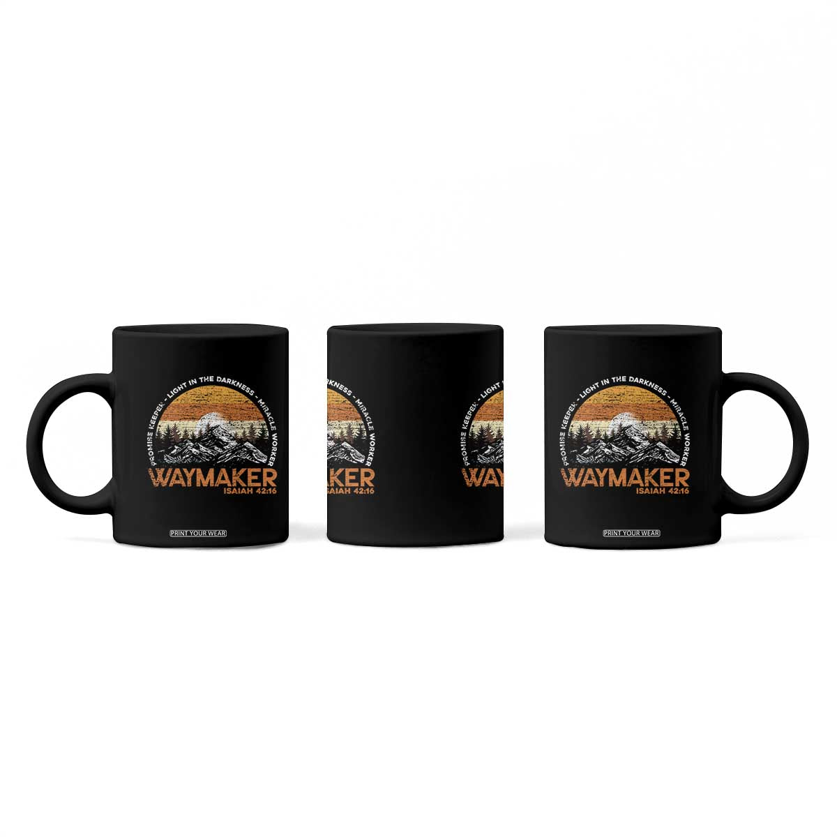 Vintage Christian Coffee Mug Isaiah 42:16 Waymaker Promise Keeper Miracle Worker TS10 Print Your Wear