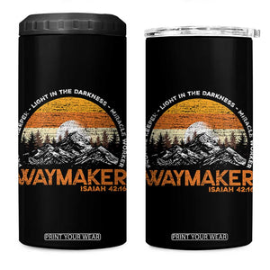 Vintage Christian 4 in 1 Can Cooler Tumbler Isaiah 42:16 Waymaker Promise Keeper Miracle Worker TS10 One Size: 16 oz Black Print Your Wear