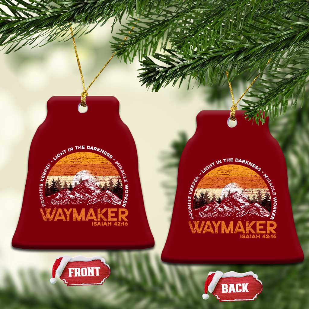 Vintage Christian Ceramic Ornament Isaiah 42:16 Waymaker Promise Keeper Miracle Worker TS10 Print Your Wear