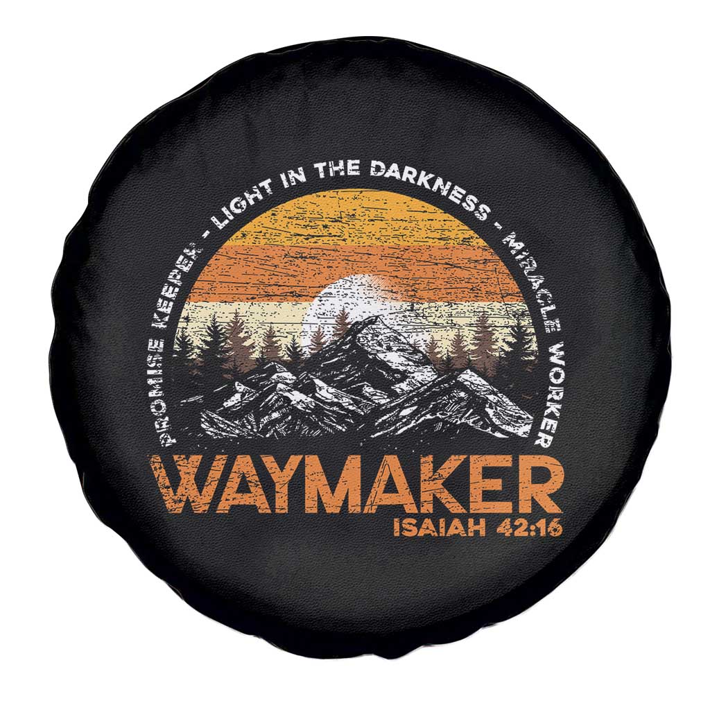 Vintage Christian Spare Tire Cover Isaiah 42:16 Waymaker Promise Keeper Miracle Worker TS10 Print Your Wear