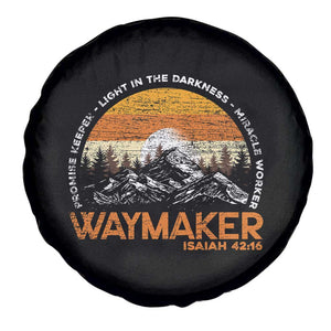 Vintage Christian Spare Tire Cover Isaiah 42:16 Waymaker Promise Keeper Miracle Worker TS10 Print Your Wear
