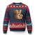 Retro Equality for All Ugly Christmas Sweater Peace Sign V Fingers Skin Tone Hands Vintage TS10 Navy Red Print Your Wear