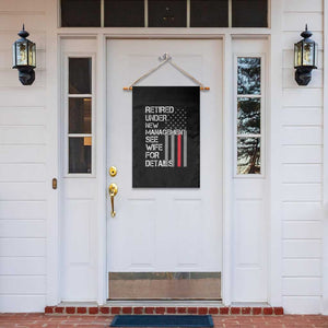Retirement Gifts For Men Garden Flag Retired Under New Management See Wife Retired Dad TS10 Print Your Wear