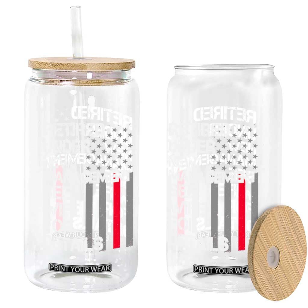 Retirement Gifts For Men Glass Can Retired Under New Management See Wife Retired Dad TS10 Print Your Wear