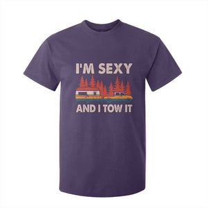 Funny Camping RV T Shirt For Kid Im Sexy And I Tow It Vintage Camper Truck TS10 Purple Print Your Wear