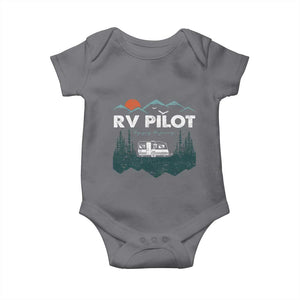 RV Pilot Camping Baby Onesie Retro Motorhome Travel Vacation Gift TS10 Charcoal Print Your Wear